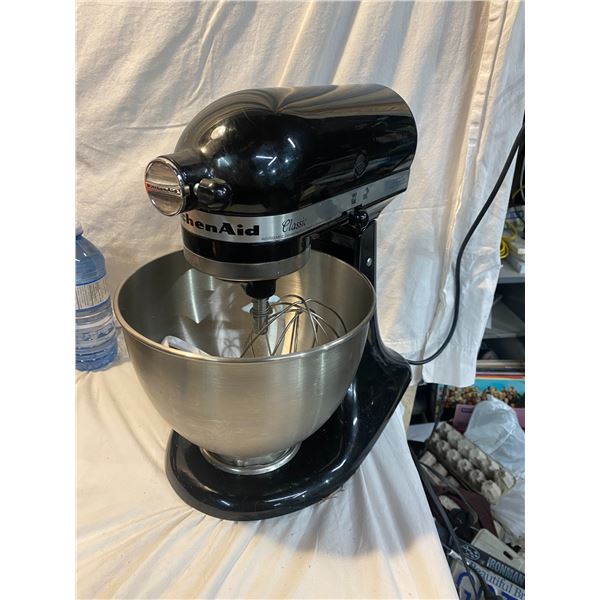 KitchenAid classic mixer with attachments