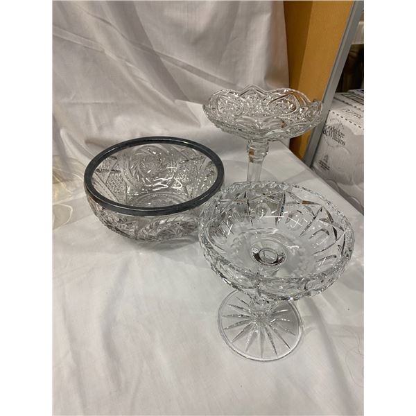Crystal dishes
