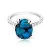 Image 1 : 3.71ct Natural CTRQ 14K White Gold 2.9gm Ring