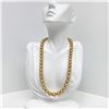 Image 1 : 9-12mm South Sea Golden Round Pearl Necklace with Gold Clasp