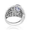 Image 2 : 2.83ct Natural Ceylon Blue Sapphire 14K White Gold Ring
