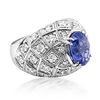 Image 4 : 2.83ct Natural Ceylon Blue Sapphire 14K White Gold Ring