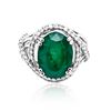 Image 1 : 8.72ct Natural Emerald 14K Yellow Gold 9.8gm Ring