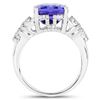 Image 2 : 4.36ct Tanzanite 14K White Gold Ring