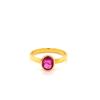 Image 1 : 1.29ct Pink Sapphire 18K YG 4.01gm Ring