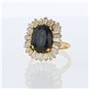 Image 1 : 6.81ct Natural Blue Sapphire 18K Yellow Gold Ring