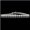 Image 1 : 14k White Gold 7.50ct Diamond Bracelet