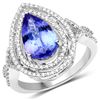 Image 1 : 2.75ct Tanzanite 14K White Gold Ring