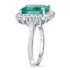 Image 2 : 4.8ct Colombian Emerald & Diamond Ring