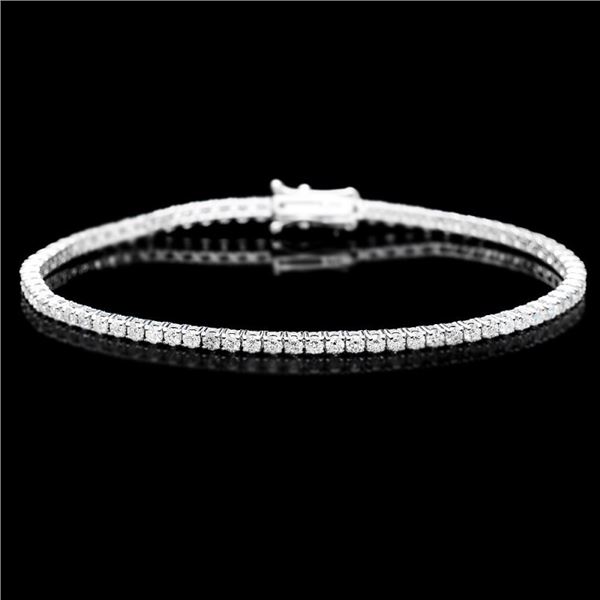 18k White Gold 3.20ct Diamond Bracelet