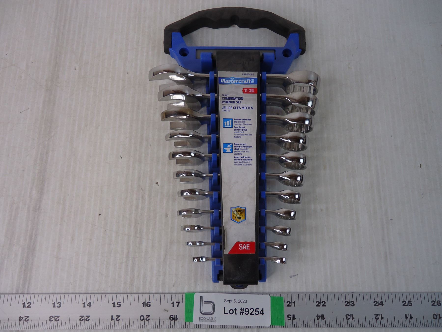 Mastercraft 11 Piece Combination Wrench Set-looks brand (SAE) new ...