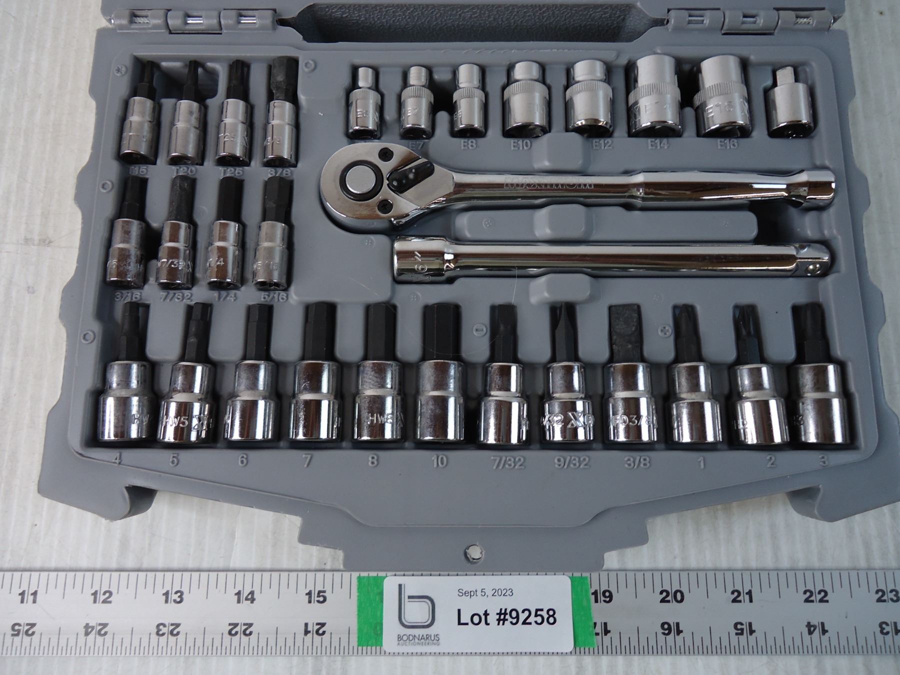 Maximum Apprentice Socket Set Maximum Brand Socket Set Complete and in Case - Bodnarus Auctioneering