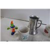Image 2 : (2) Mugs, Beer Stein with Dice, (3) Kids Toys, Star Wars Phone Decal, Misc.