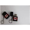 Image 2 : (2) Vancouver Olympics 2010 Coca-Cola Bottles - Empty, (4) Souvenir Keychain Canada Lighters, Basics