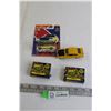 Image 1 : (2) 50-Piece Bang! Pops, Matchbox UK 1970 Ford Capri - Sealed, Mini-Gama Ford Taurus Coupe Toy Car
