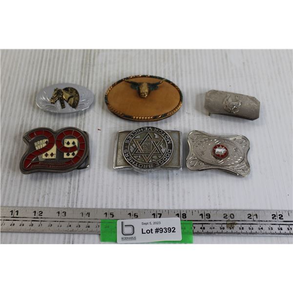 (6) Belt Buckles