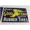 Image 3 : (2) Tin Signs (Golden Fleece Motor Oil, Agency Good Year Rubber Tires) - 12" x 8"