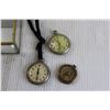 Image 2 : (3) Pocket Watches, Glass Jewellery Box