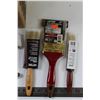 Image 2 : Box of Assorted Paintbrushes and Other Painting Supplies