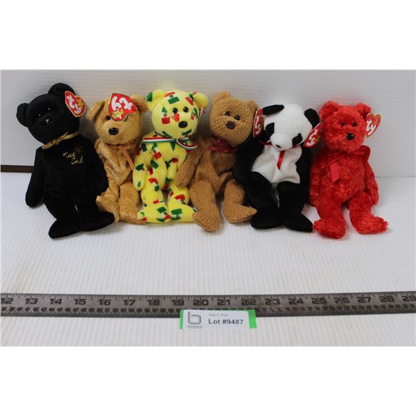 (6) Ty Beanie Babies
