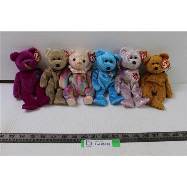 (6) Ty Beanie Babies