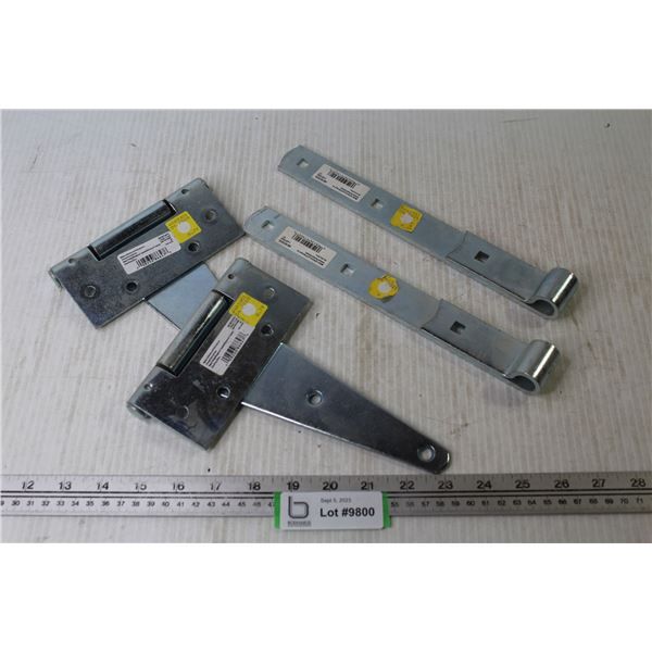 (2) 8" Hinges - (2) 10" Strap Hinges