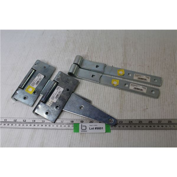 (2) 8" Hinges - (2) 10" Strap Hinges
