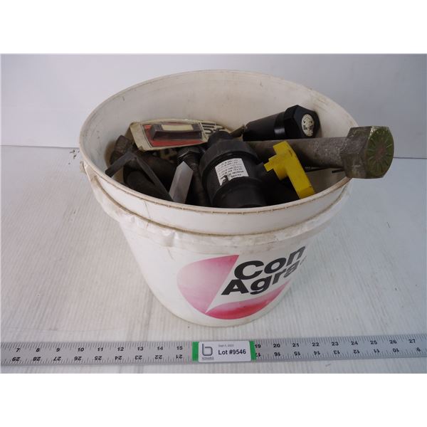 (1) Pail of Misc. Parts, Bolts,