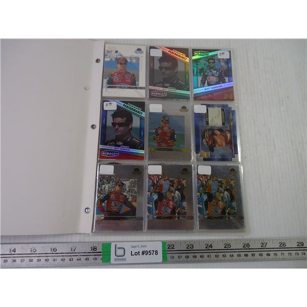 Binder of Cards Featuring Nascar Driver Jeff Gordon