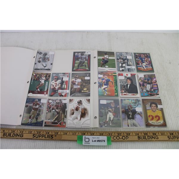 (2) Binders Featuring Doug Flutie and Jeff Garcia (CFL/NFL)