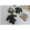 Image 2 : Assorted Yard Decorations - (4) Frogs (Untested, One has Broken Leg), (2) Signs