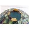 Image 2 : *Tiffany-Style Stained Glass Lamp and Shade - Untested, No Lightbulbs, Some Damage