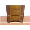 Image 2 : *Burled Maple Four Door Dresser - 16" x 28" x 49"