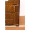 Image 4 : *Burled Maple Four Door Dresser - 16" x 28" x 49"