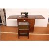 Image 1 : *Antique Singer Electric Sewing Machine 15-91 with Footstool and Attachments