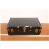 Image 1 : *Antique Steamer Trunk with No Key - 21" x 36" x 13"