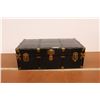 Image 2 : *Antique Steamer Trunk with No Key - 21" x 36" x 13"