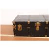 Image 3 : *Antique Steamer Trunk with No Key - 21" x 36" x 13"