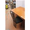 Image 2 : *Wooden and Metal Dining Table with Chairs - 35" x 54" x 29"