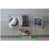 Image 1 : NHL Toronto Maple Leafs Puck Display in Plastic, Coca Cola Tokens, Misc. Hockey Cards