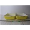 Image 1 : (2) Yellow Pyrex Casserole Dishes