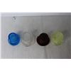 Image 8 : (4) Collectible Crystal Top Hats -- (1) is Uranium Glass