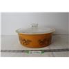 Image 1 : 4QT Old Orchard Pyrex Casserole Dish with Lid