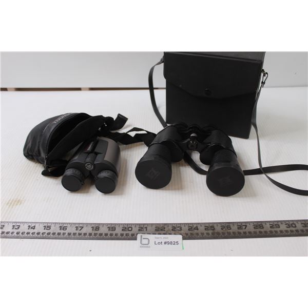 (2) Binoculars with Cases