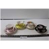 Image 1 : (4) Teacups with Matching Saucers