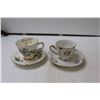 Image 2 : (5) Teacups with Matching Saucers