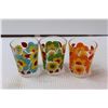 Image 2 : (6) Retro Flower Tumblers