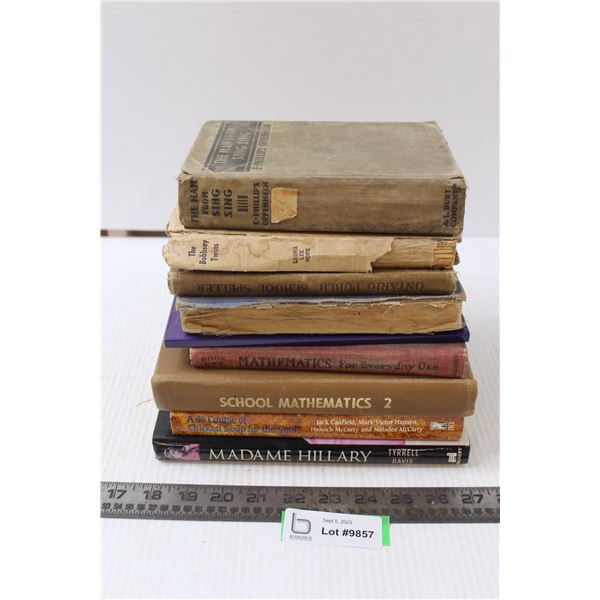 (9) Books - Vintage Math Books, School Readers, Non-Fiction - Bodnarus ...