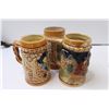 Image 2 : (6) Assorted Glasses (3) Decorative Beer Mugs, +Misc.