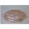 Image 2 : Pink Depression Glass Oval Bowl